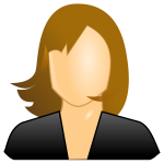 Vector image of female icon