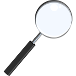 Magnifying glass vector image