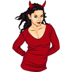 Devilish lady image