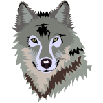 Wolf portrait