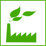 Eco factory icon