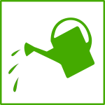 Eco green watering vector icon