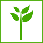 Eco plant vector icon