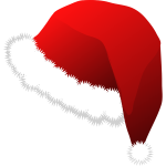 Santa Claus red hat vector illustration