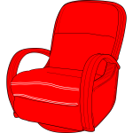 Lounge Chair Red