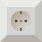 German power socket vector clip art