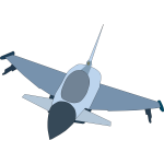 Eurofighter Typhoon airplane vector image