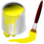 Yellow paint