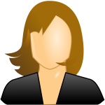 Female user icon image