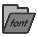 Font foler icon