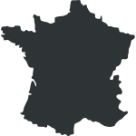 Map of France vector illustration