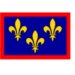 France Anjou region flag vector image