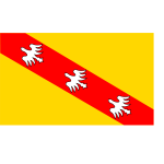 Lorraine region flag vector image