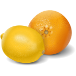 Lemon and orange