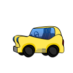 Cartoon sporty car vector image