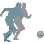 Football player vector image