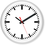 Modern wall clock vector image