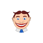 Vector clip art of clown