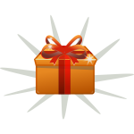 Vector drawing of gift box