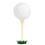 Vector graphics of golf ball