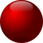 Red glass ball