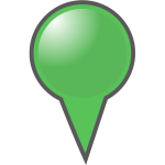 Green map marker