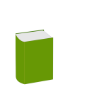 Hardback book vector image