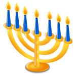 Vector illustration of Hanukkah candles