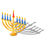 Vector graphics of candles for Hanukkah