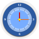 Wall clock vector graphics