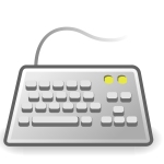 PC keyboard icon vector illustration