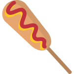 Isolated corndog