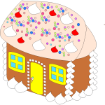 Vector illustration of sweet house