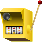 Vector clip art of jackpot speed camera