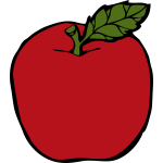 Red apple vector