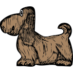 Basset Hound puppy vector illustration