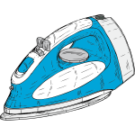 Clothes iron vector image