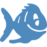 Fish icon vector