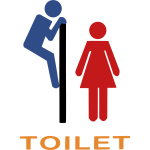 Toilet sign vector image