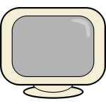 Computer screen webicon vector drawing