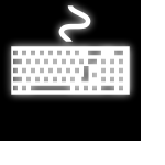 Vector clip art of a keyboard