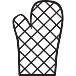 Oven mitt icon