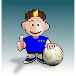 Vector illustration of soccer cartoon