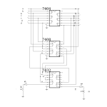 Digital computer circuit vector drawing