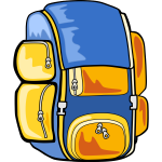 Rucksack vector image