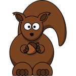 Cartoon squirrel