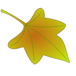 Autumn leaf vector clip art