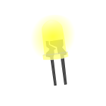 Yellow LED lamp