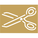 A pair of scissors vector icon