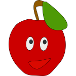 smiling apple